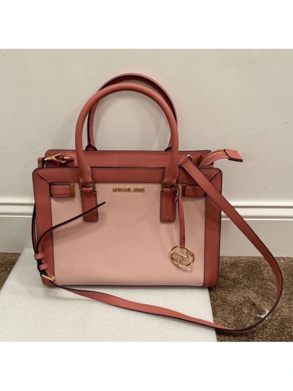Michael Kors Dillon Small Satchel - Dusty Rose & Pink